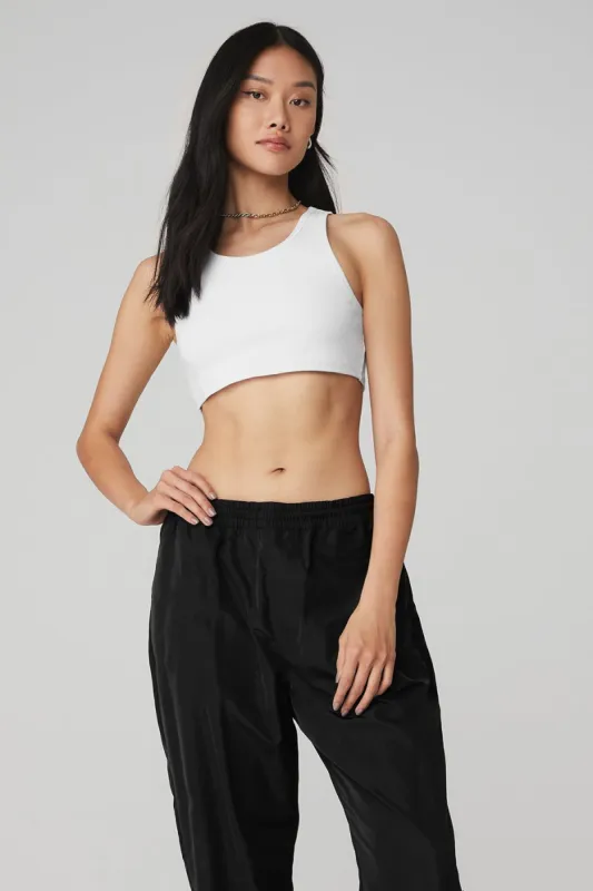 Ribbed Vibe Tank - White sold by Alo Yoga