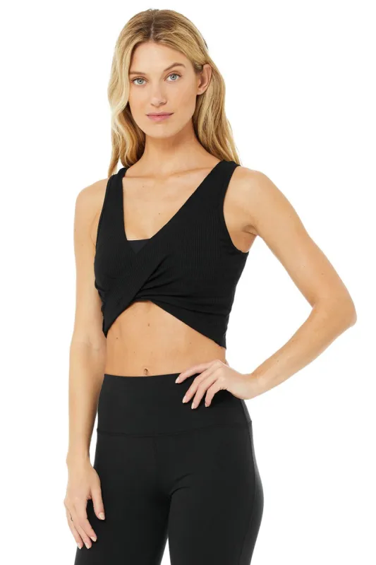 Swirl Tank - Black sold by Alo Yoga