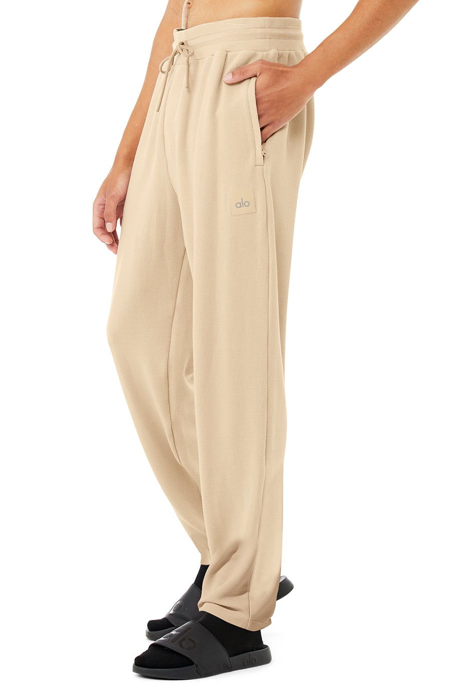 Micro Waffle Fast Break Sweatpant - Sand Dune sold by Alo Yoga product image thumbnail 3
