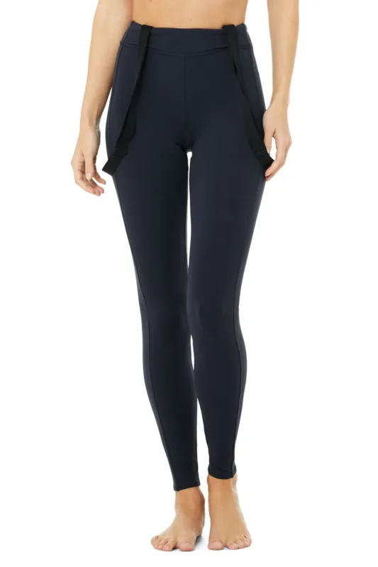 High-Waist Alpine Suspender Legging - Dark Navy/Black sold by Alo Yoga
