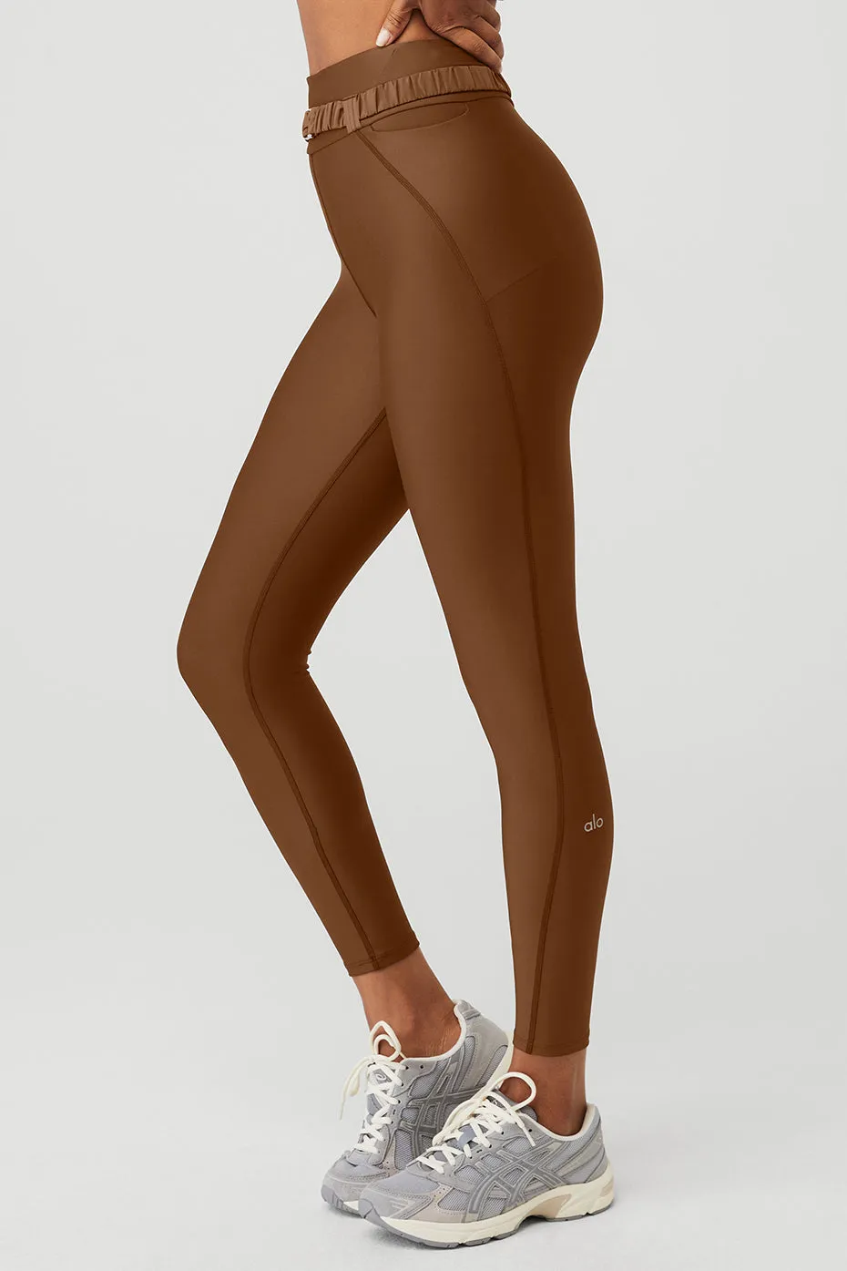 Airlift High-Waist 7/8 Charmer Legging - Cinnamon Brown sold by Alo Yoga product image thumbnail 3