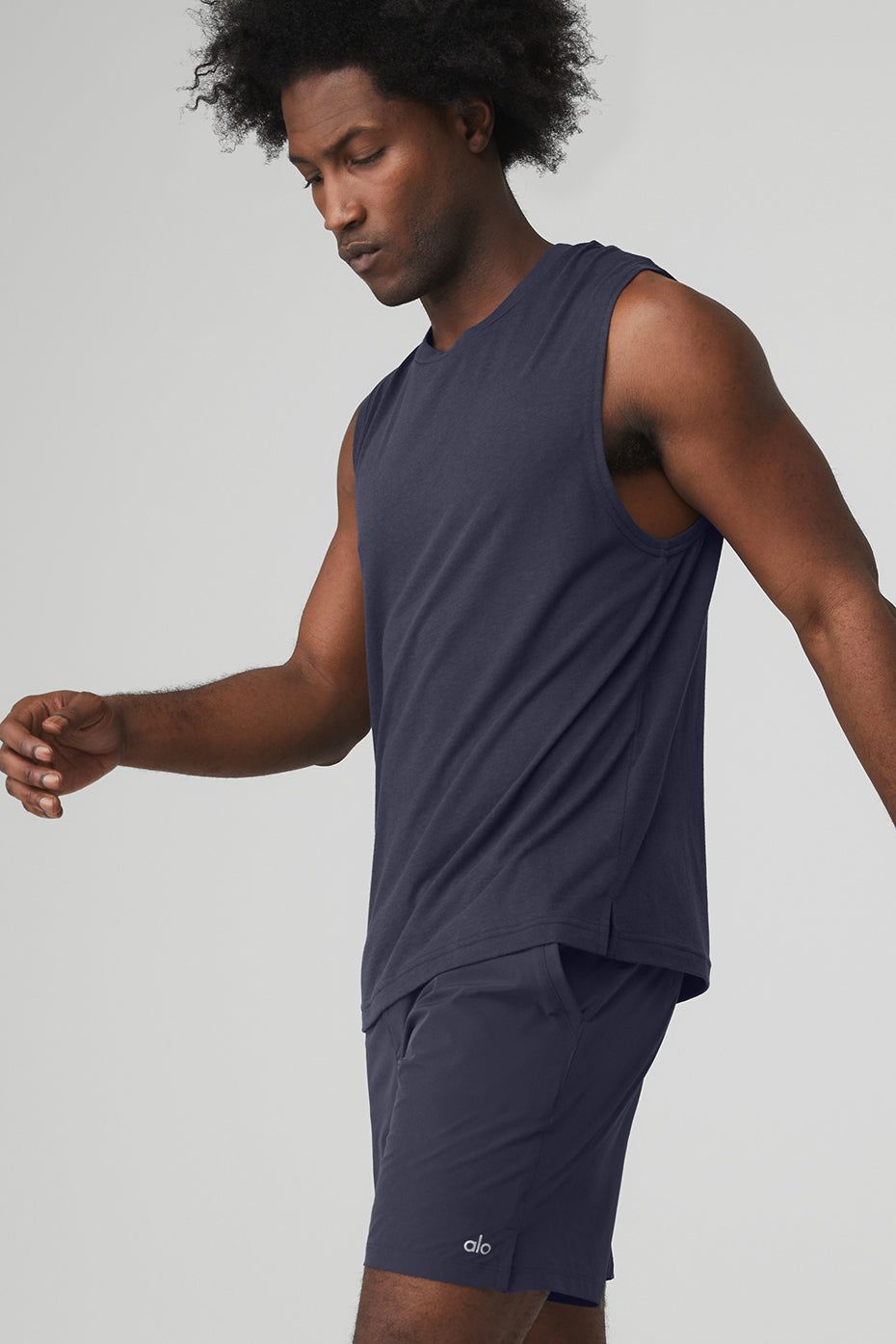 The Triumph Muscle Tank - True Navy sold by Alo Yoga product image thumbnail 3
