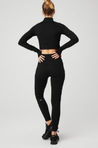 Seamless Cable Knit Long Sleeve Top & Seamless Cable Knit High-Waist Legging Set sold by Alo Yoga