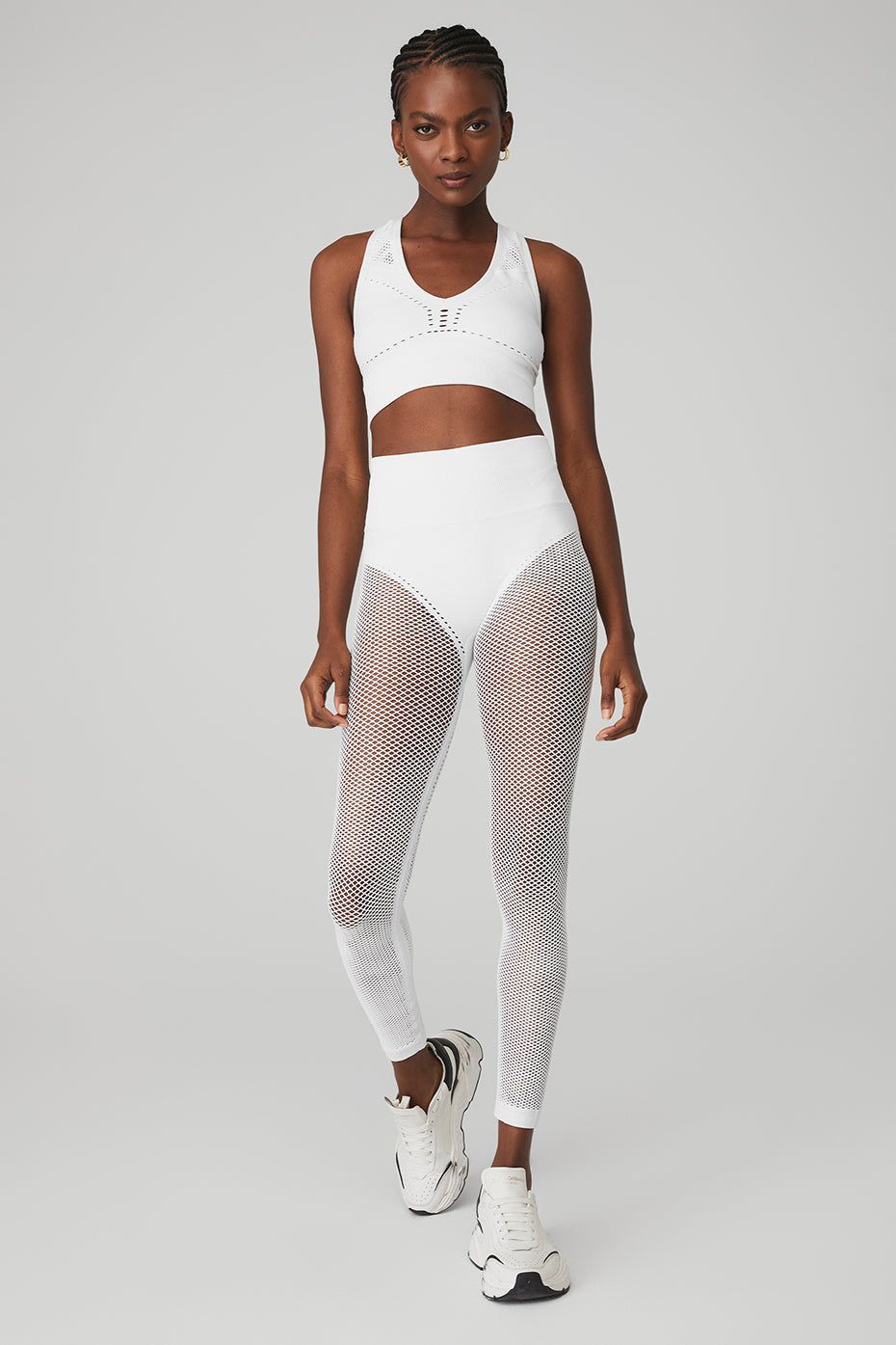 Seamless Open Air Bra & Seamless High-Waist 7/8 Limitless Open Air Legging Set sold by Alo Yoga