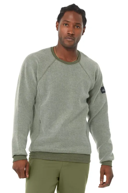 Triumph Crew Neck Sweatshirt - Jungle sold by Alo Yoga