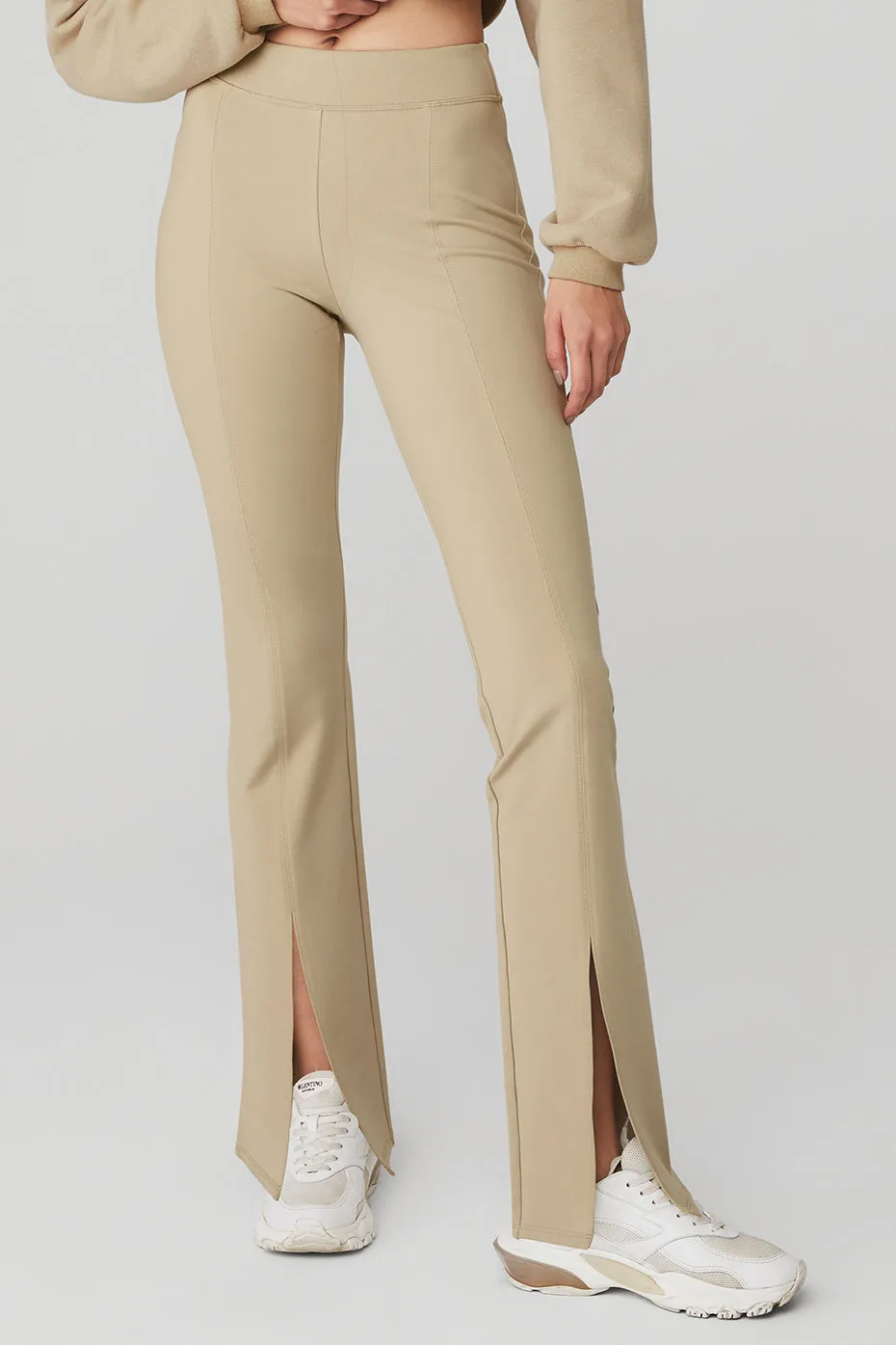 Airbrush High-Waist Flutter Legging - California Sand sold by Alo Yoga