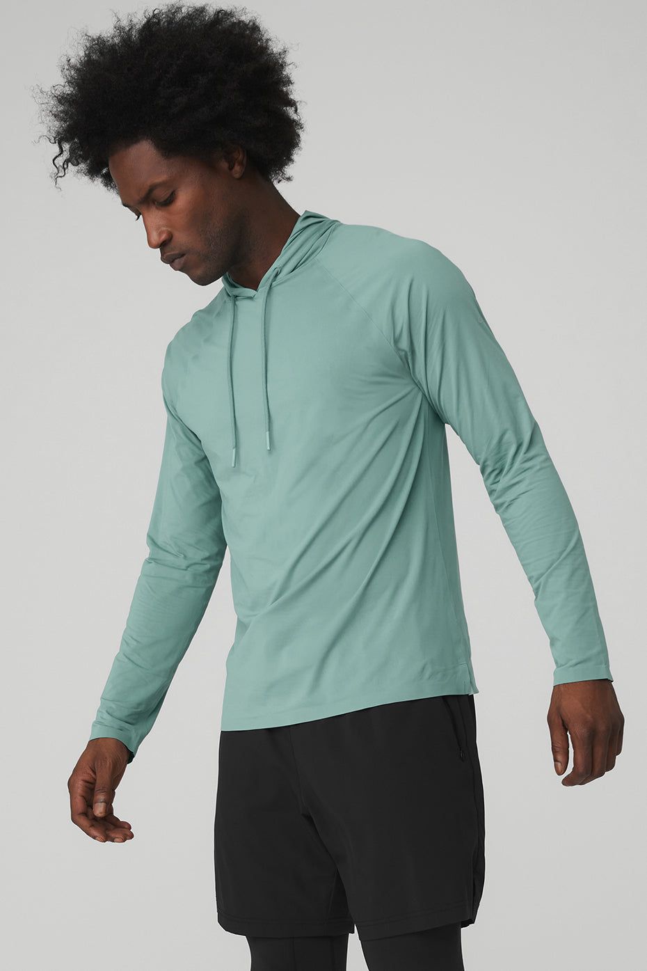 Idol Hooded Runner - Blue Agave sold by Alo Yoga product image thumbnail 3