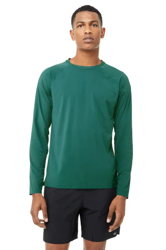 Idol Long Sleeve Performance Tee - Baltic sold by Alo Yoga