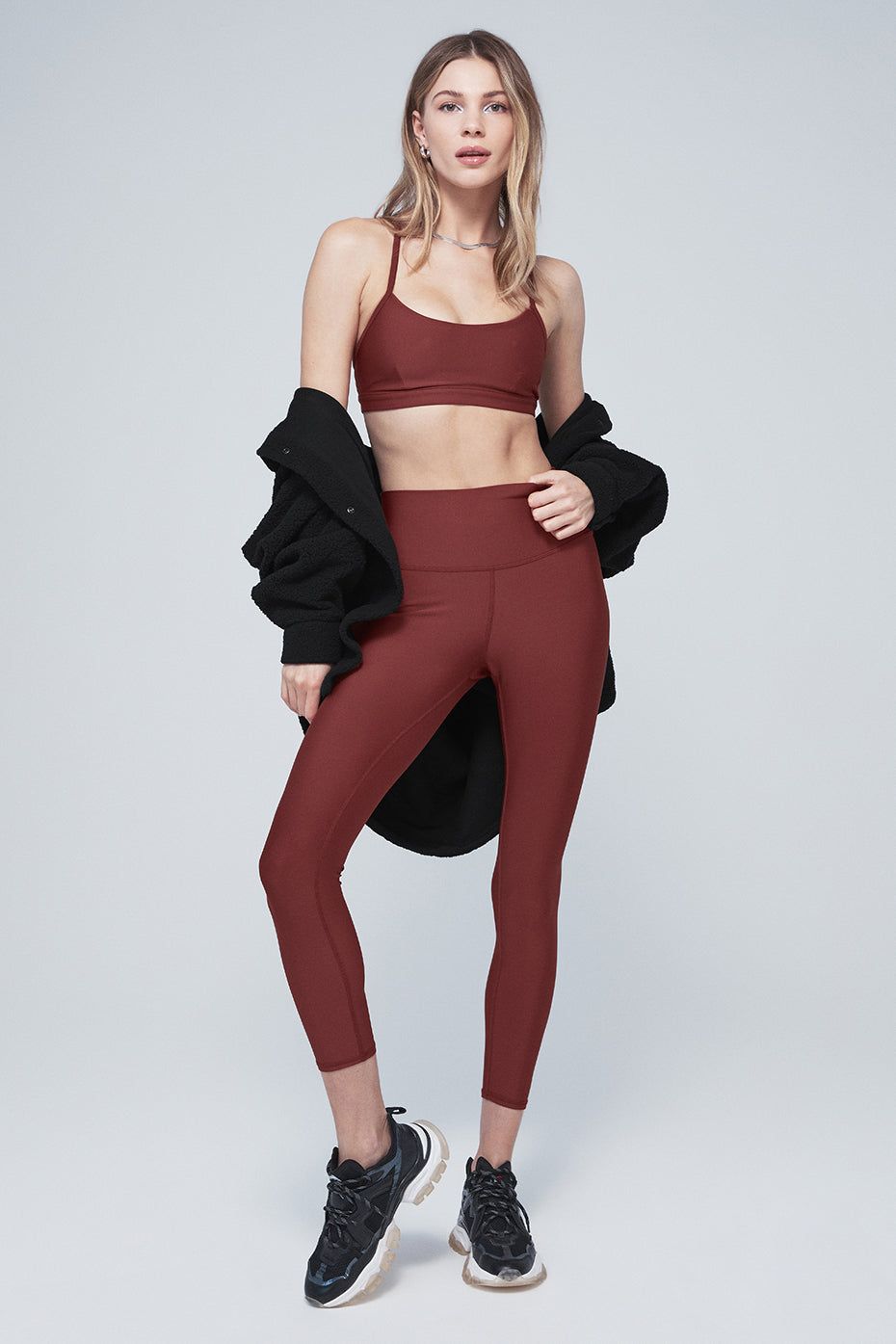7/8 High-Waist Airlift Legging - Cranberry sold by Alo Yoga product image thumbnail 5