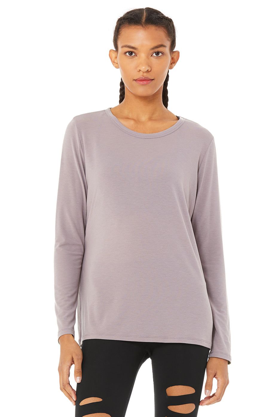 Motion Long Sleeve - Lavender Smoke sold by Alo Yoga