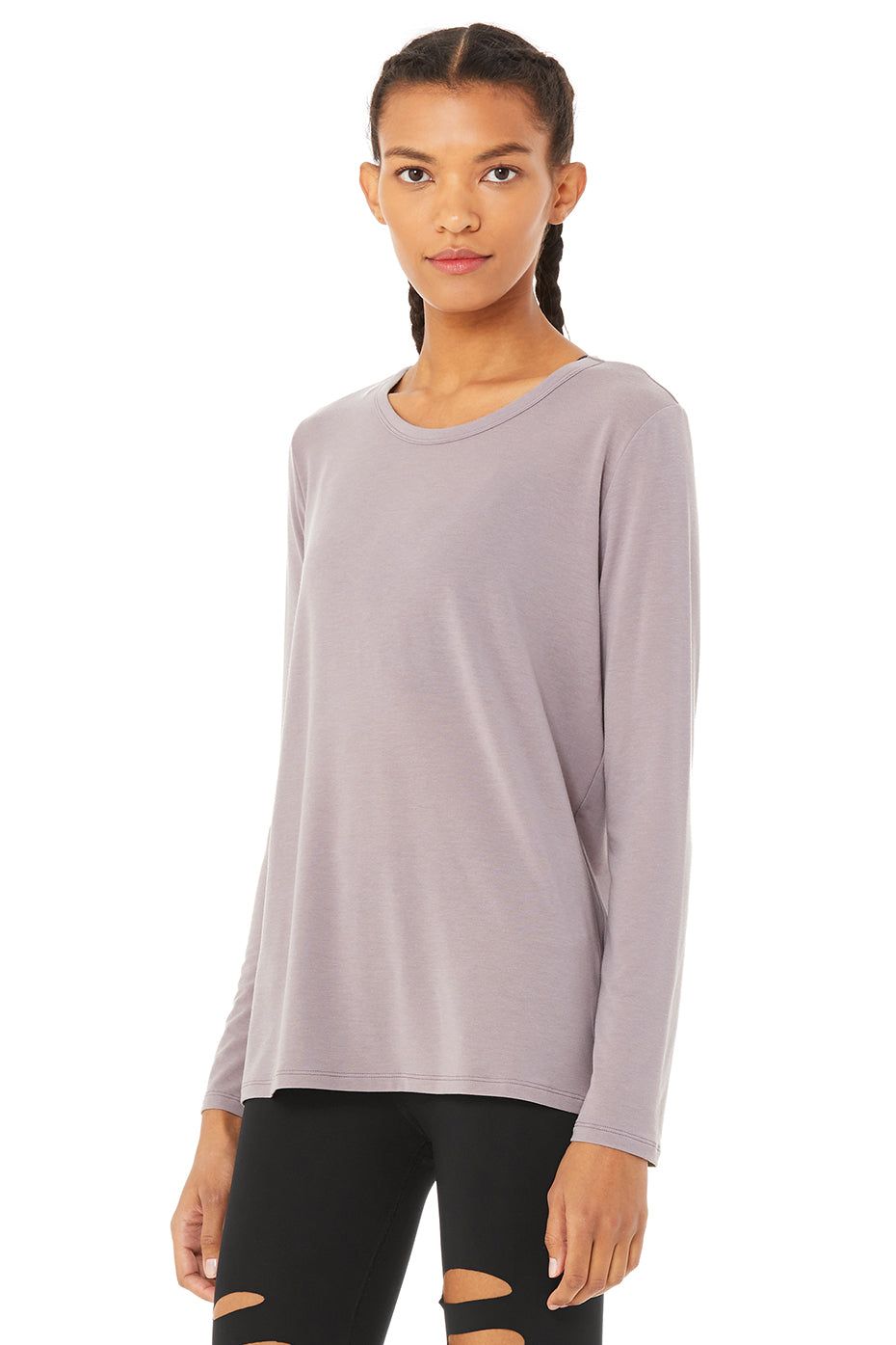 Motion Long Sleeve - Lavender Smoke sold by Alo Yoga product image thumbnail 2