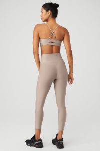 Airlift Intrigue Bra & 7/8 High-Waist Airlift Legging Set - Taupe sold by Alo Yoga