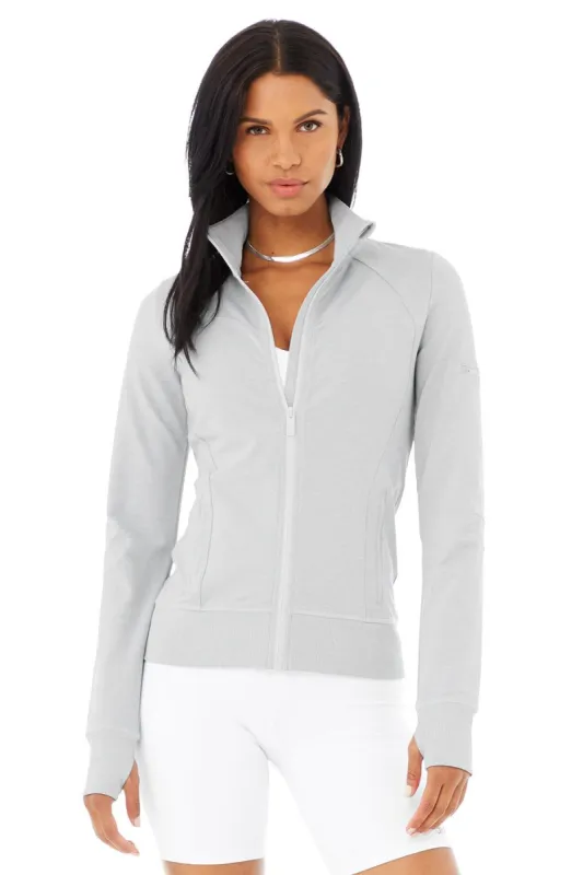 Contour Jacket - Athletic Heather Grey sold by Alo Yoga