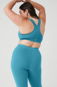 Airbrush Rev It Up Bra - Blue Splash sold by Alo Yoga