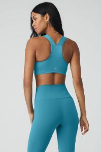 Airbrush Rev It Up Bra - Blue Splash sold by Alo Yoga
