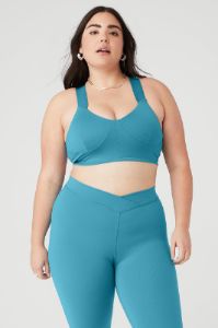 Airbrush Rev It Up Bra - Blue Splash sold by Alo Yoga