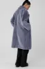 Oversized Faux Fur Trench - Fog sold by Alo Yoga