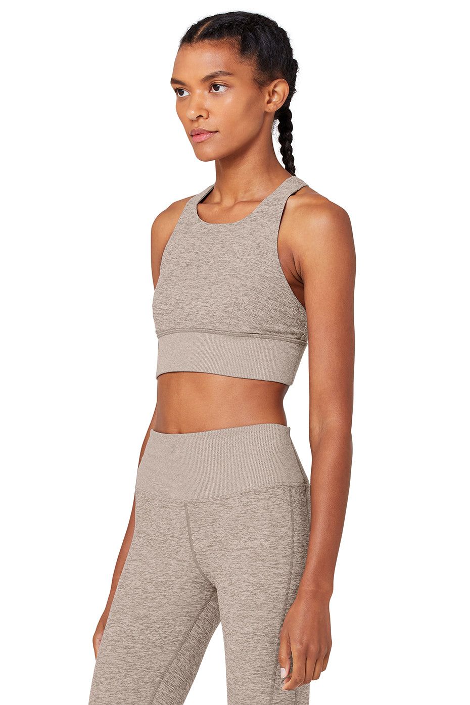 Alosoft Serenity Bra - Gravel Heather sold by Alo Yoga product image thumbnail 2