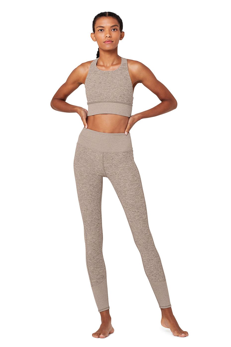 Alosoft Serenity Bra - Gravel Heather sold by Alo Yoga product image thumbnail 6