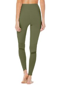 High-Waist Moto Legging - Jungle/Jungle Glossy sold by Alo Yoga