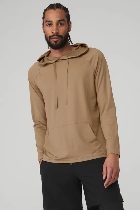 The Conquer Hoodie - Gravel sold by Alo Yoga