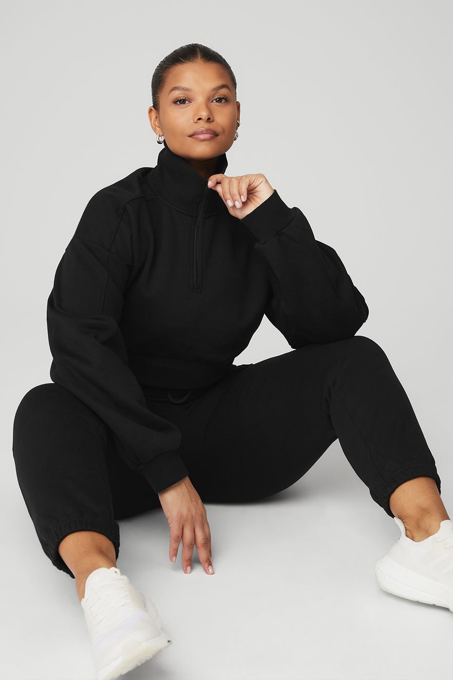 Vixen Fleece 1/4 Zip - Black sold by Alo Yoga product image thumbnail 12