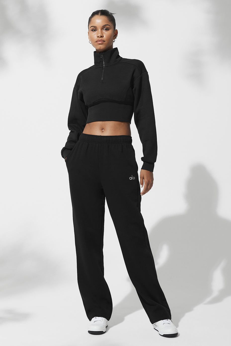 Vixen Fleece 1/4 Zip - Black sold by Alo Yoga product image thumbnail 11