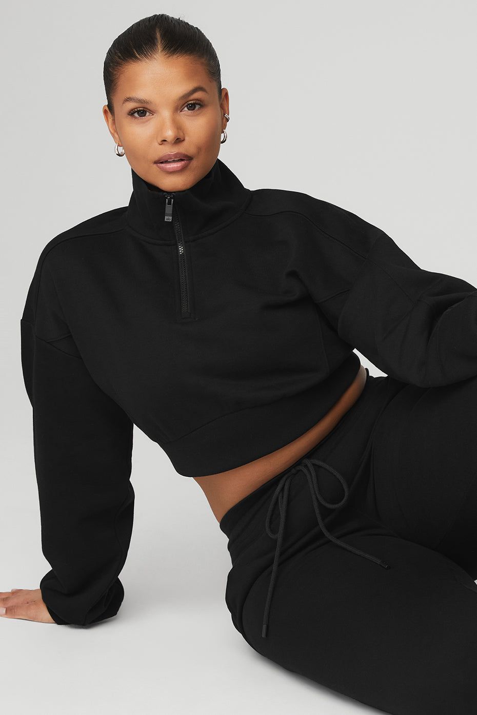 Vixen Fleece 1/4 Zip - Black sold by Alo Yoga product image thumbnail 10