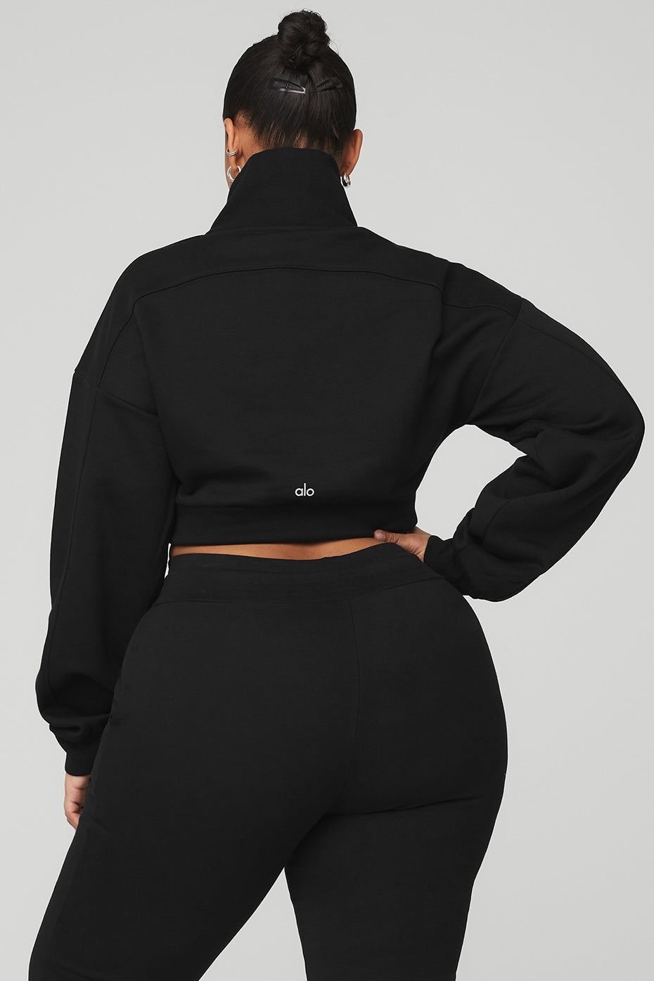Vixen Fleece 1/4 Zip - Black sold by Alo Yoga product image thumbnail 7