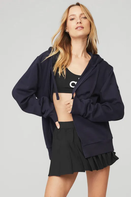 Everyday Full Zip Hoodie - True Navy sold by Alo Yoga