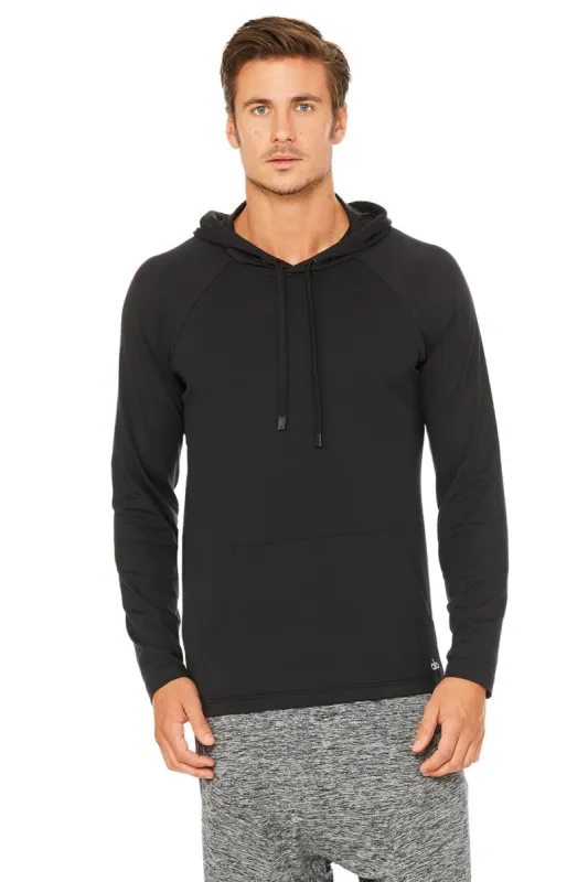 The Conquer Hoodie - Matte Black sold by Alo Yoga