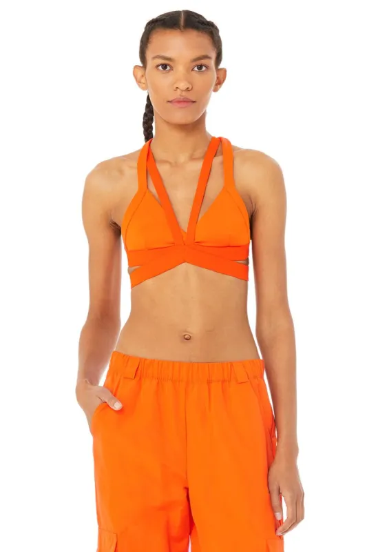 Nadi Bra - Bright Tangerine sold by Alo Yoga