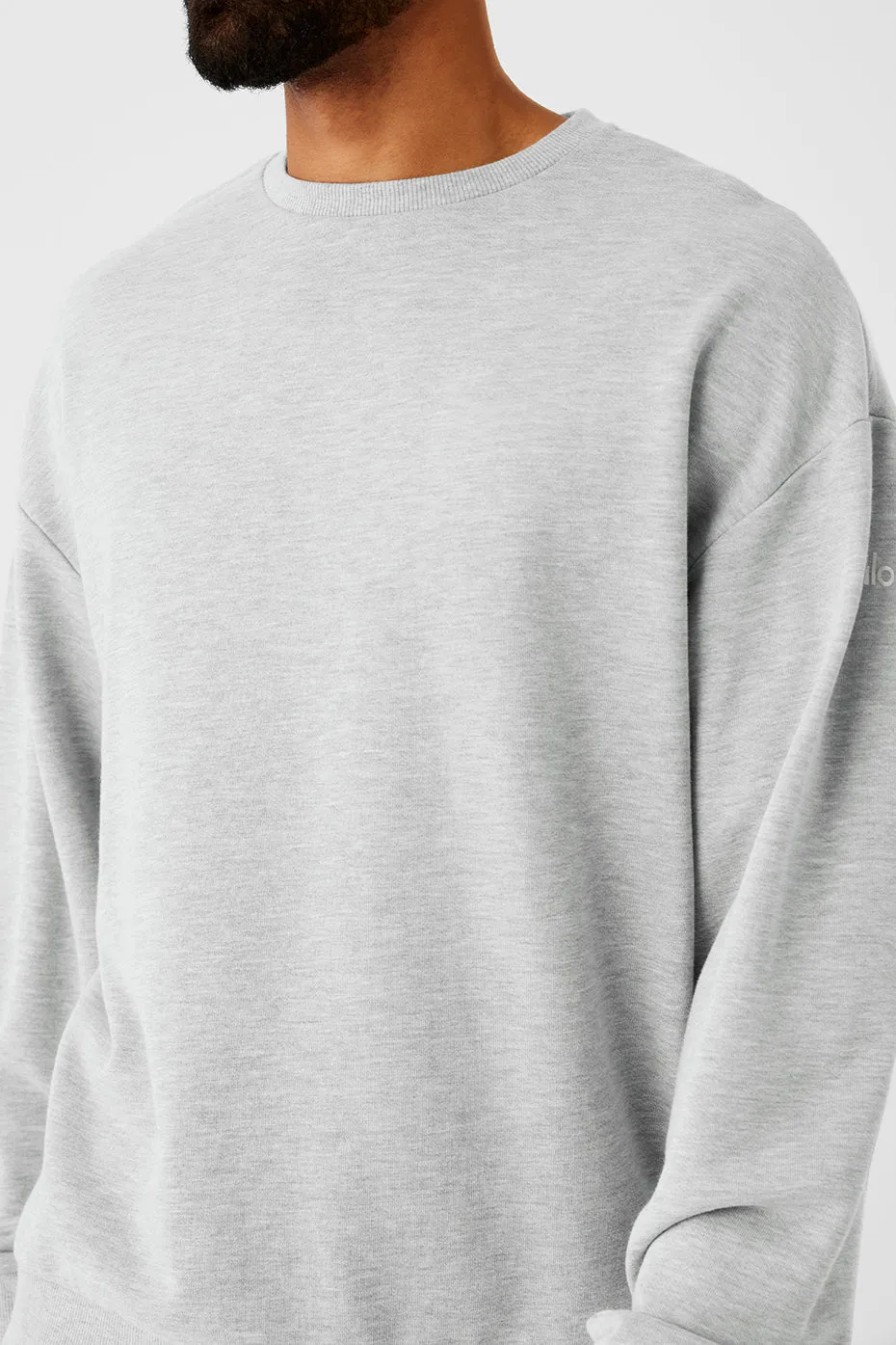 Chill Crew Neck Pullover - Athletic Heather Grey sold by Alo Yoga product image thumbnail 4