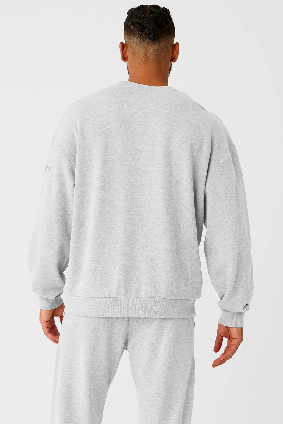 Chill Crew Neck Pullover - Athletic Heather Grey sold by Alo Yoga product image thumbnail 2