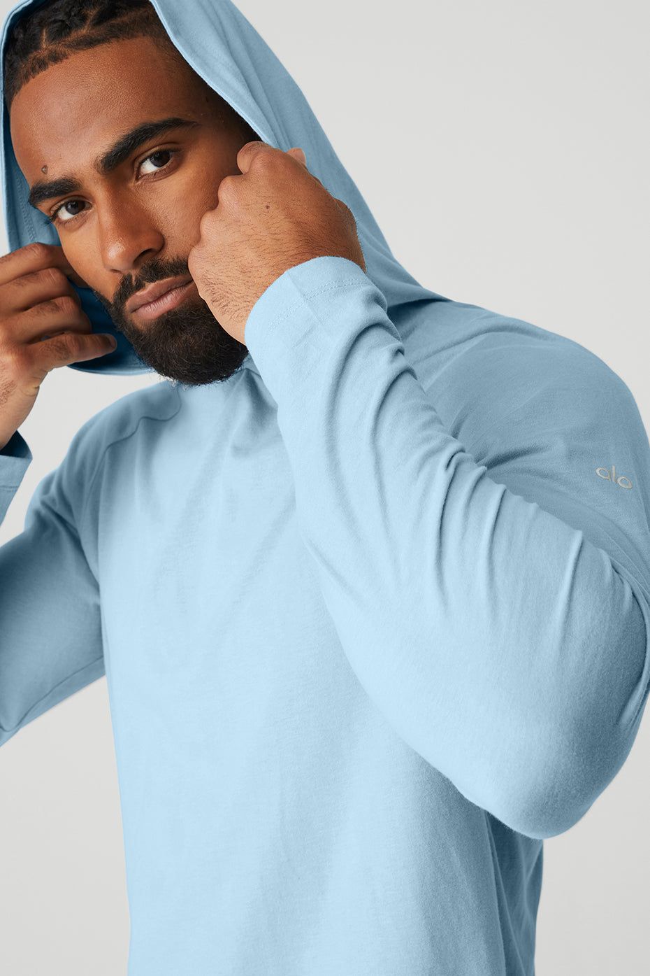 Core Hooded Runner - Calm Blue sold by Alo Yoga product image thumbnail 4