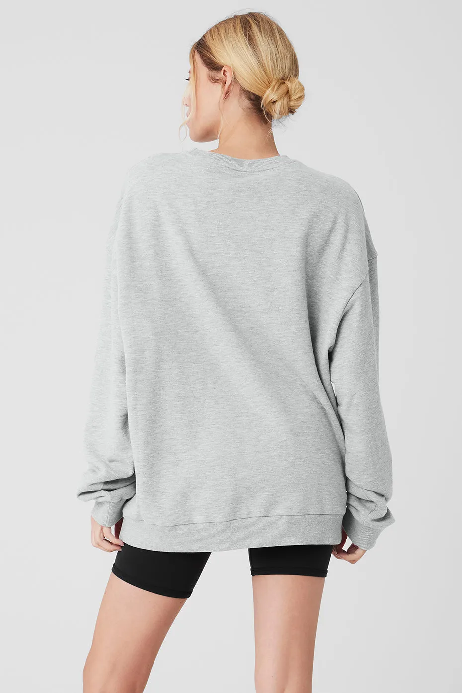 Chill Crew Neck Pullover - Athletic Heather Grey sold by Alo Yoga product image thumbnail 2