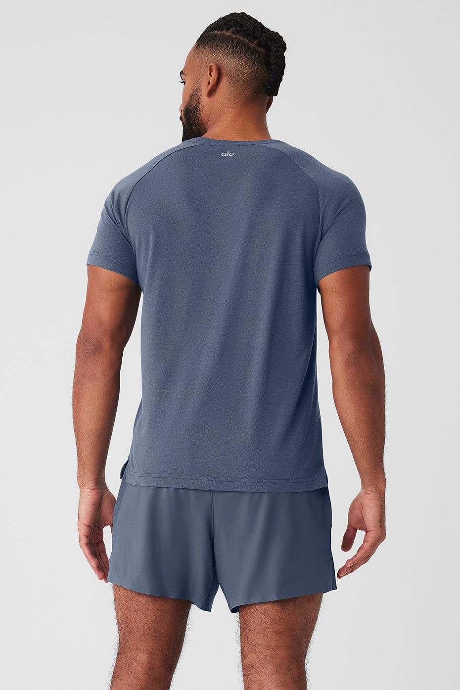 Triumph Raglan Tee - Bluestone sold by Alo Yoga product image thumbnail 2