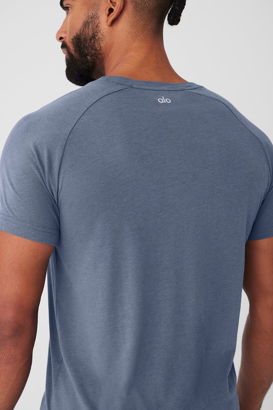 Triumph Raglan Tee - Bluestone sold by Alo Yoga product image thumbnail 4