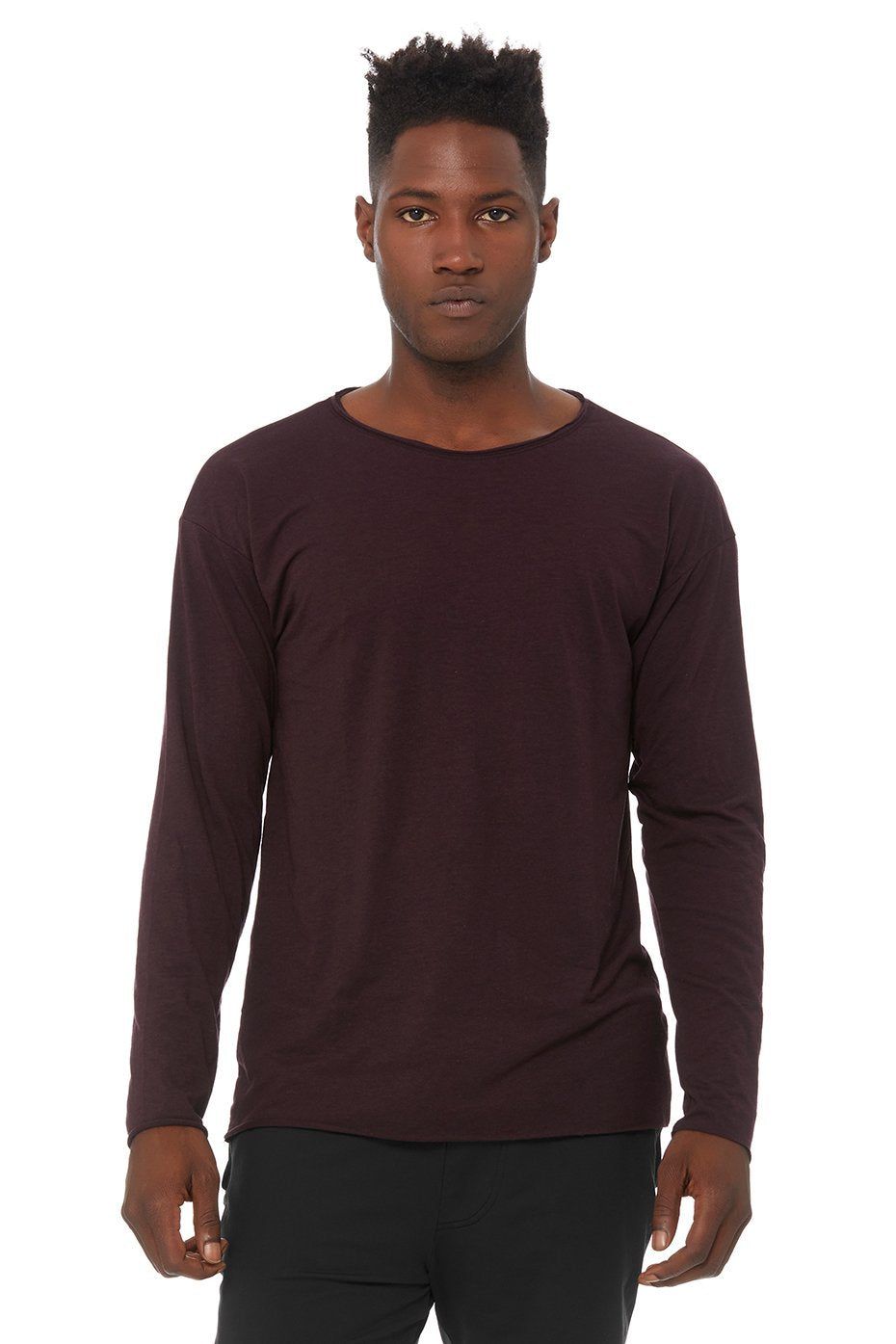 Ultimate Long Sleeve Tee - Ox Blood Triblend sold by Alo Yoga