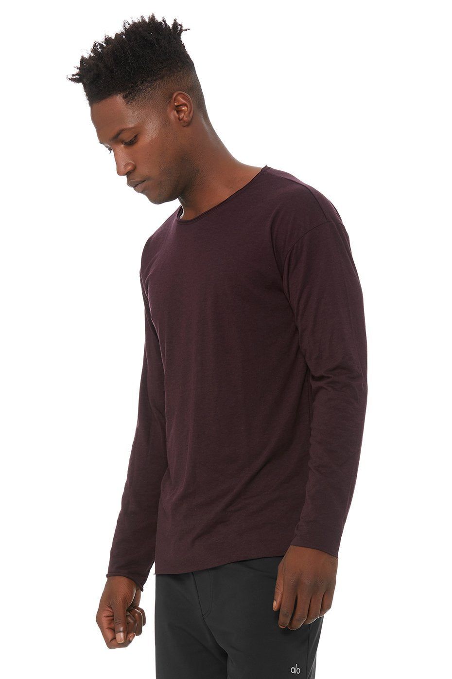 Ultimate Long Sleeve Tee - Ox Blood Triblend sold by Alo Yoga product image thumbnail 3