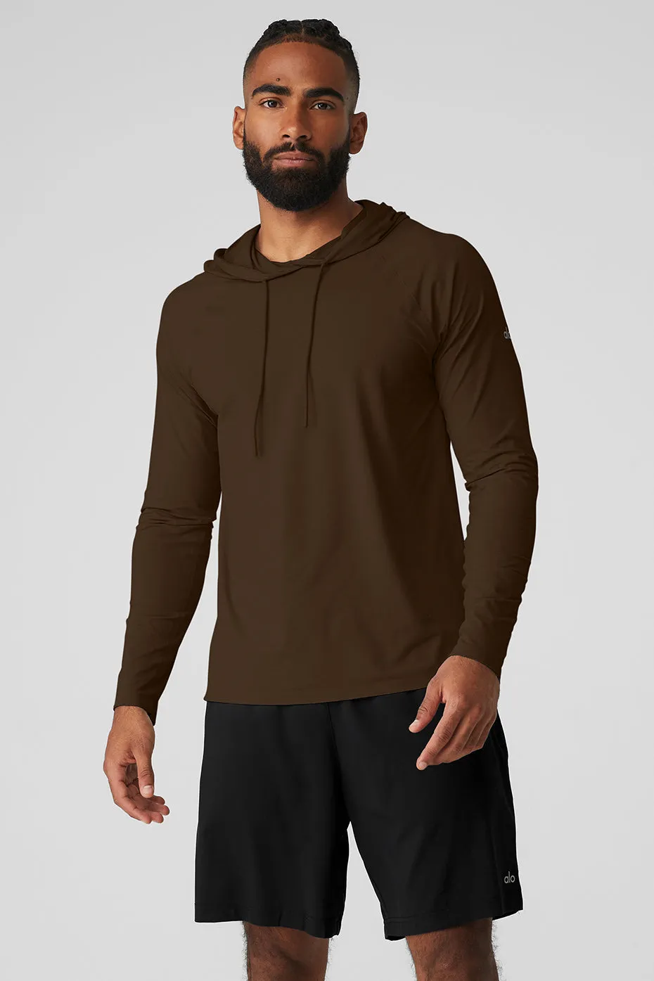 Idol Hooded Runner - Espresso sold by Alo Yoga