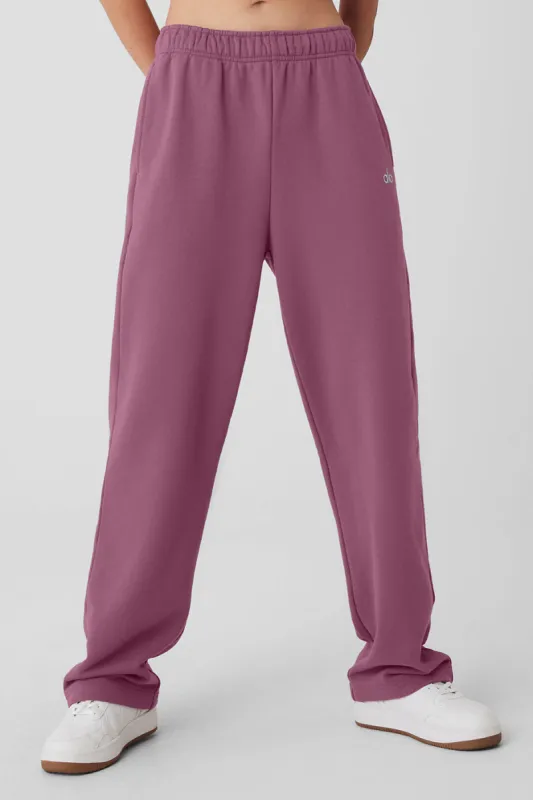 Accolade Straight Leg Sweatpant - Soft Mulberry sold by Alo Yoga