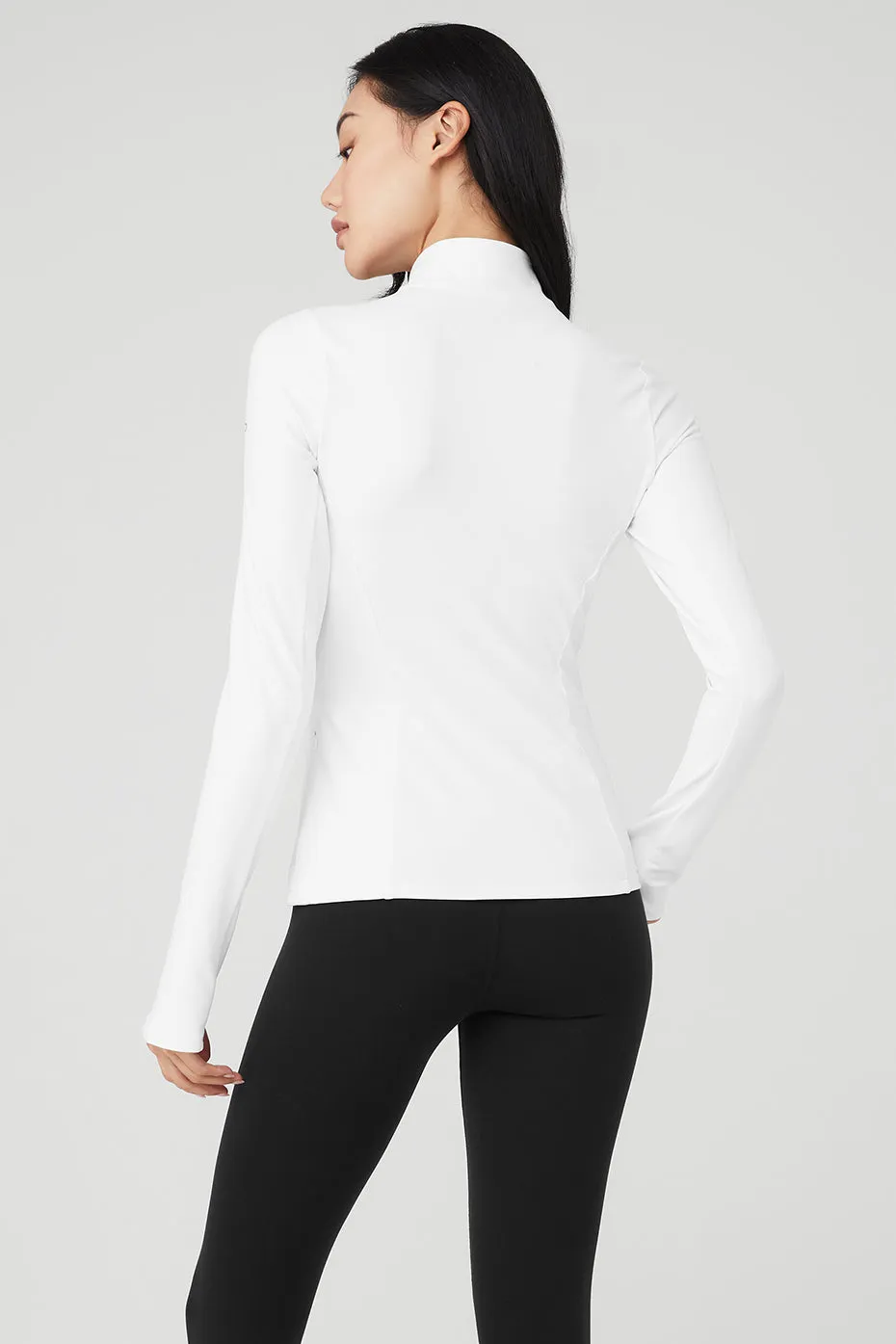 Alosoft 1/2 Zip Rapid Pullover - White | Parallel