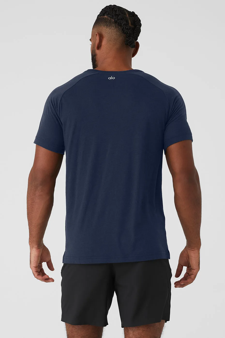 Triumph Raglan Tee - Navy sold by Alo Yoga product image thumbnail 2