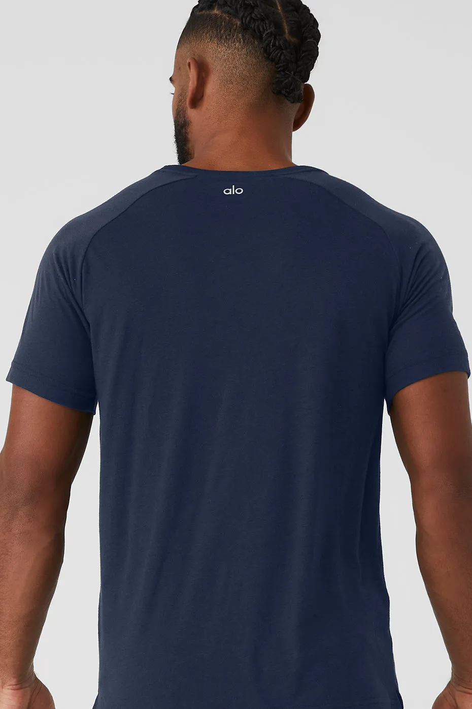 Triumph Raglan Tee - Navy sold by Alo Yoga product image thumbnail 4