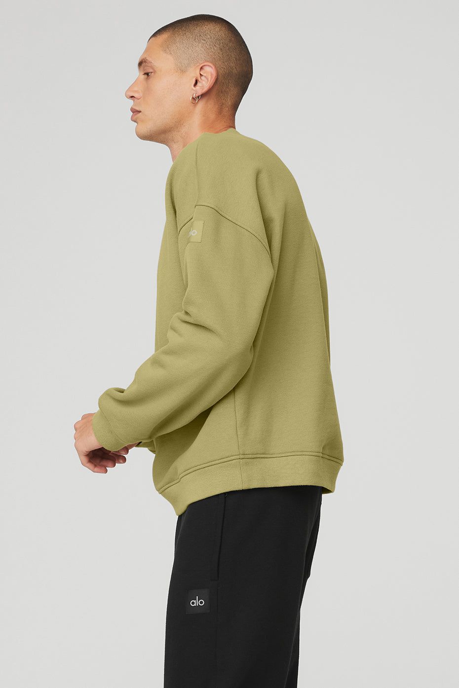 Renown Heavy Weight Crew Neck Pullover - Wasabi sold by Alo Yoga product image thumbnail 3