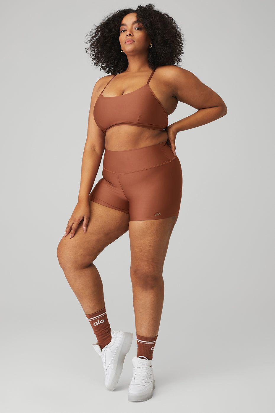 Airlift Intrigue Bra & 3" High-Waist Airlift Short Set sold by Alo Yoga product image thumbnail 8