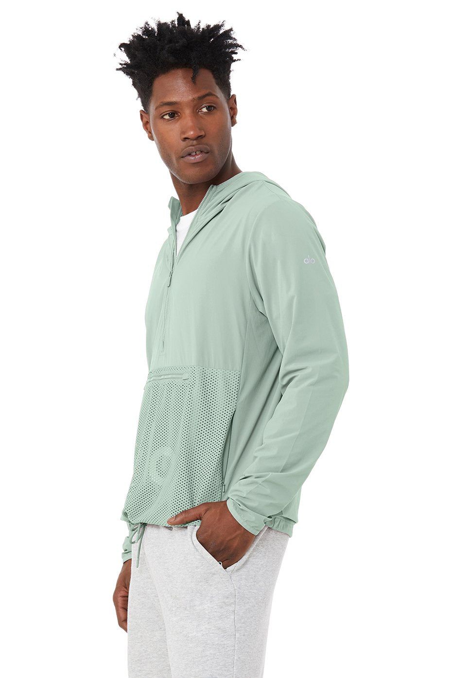 Airwave Windbreaker - Dusty Blue sold by Alo Yoga product image thumbnail 3