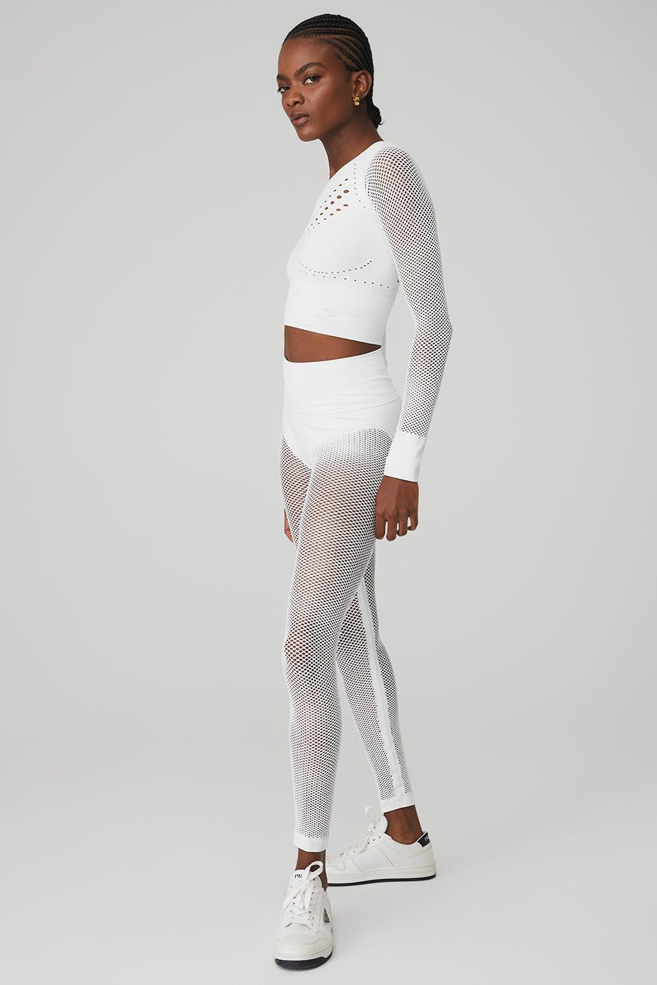 Seamless Open Air Long Sleeve & Seamless High-Waist 7/8 Limitless Open Air Legging Set sold by Alo Yoga product image thumbnail 2