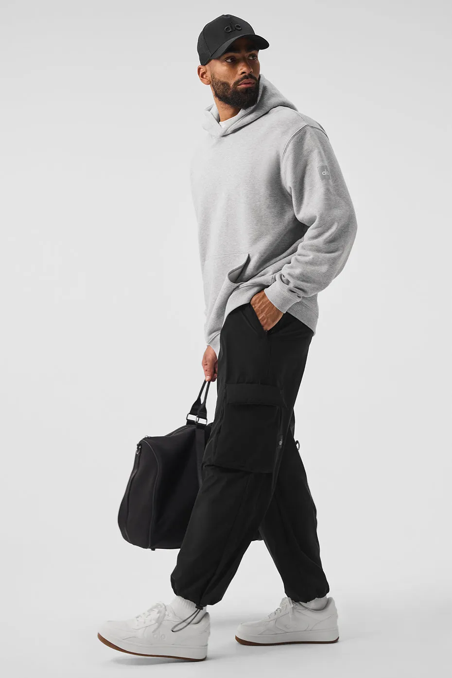 Renown Heavy Weight Hoodie - Athletic Heather Grey sold by Alo Yoga product image thumbnail 4